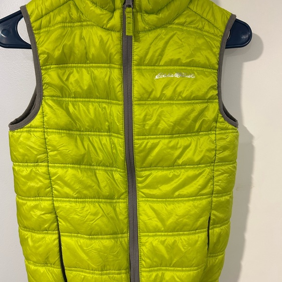 Eddie Bauer Kids Lime and Gray Vest - Picture 1 of 3
